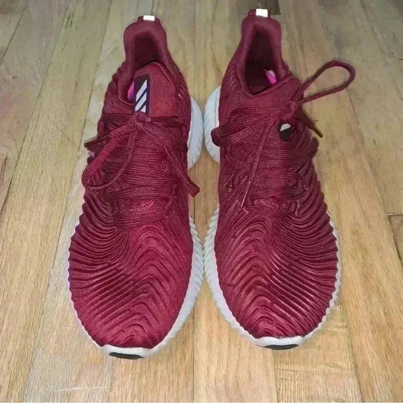 Women’s Adidas Alphabounce Instinct Burgundy Sneakers Continental Soles Size 6.5 - Picture 8 of 10